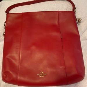 Coach Red Leather Handbag